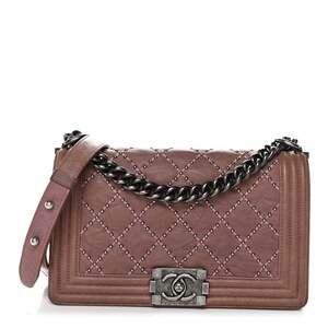Chanel Crumpled Lambskin Medium Studded #253179C19B